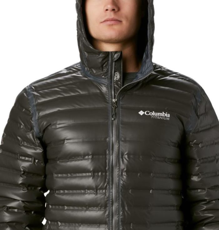 Jaqueta Columbia OutDry™ Ex Gold Encapuzado Down Casaco Puffer Masculino Pretas Portugal | 145110-03PD