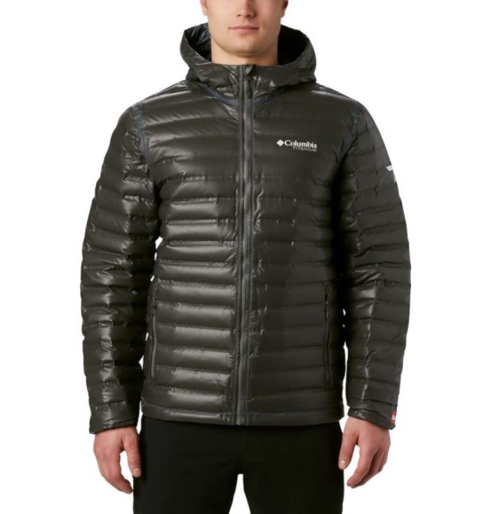 Jaqueta Columbia OutDry™ Ex Gold Encapuzado Down Casaco Puffer Masculino Pretas Portugal | 145110-03PD