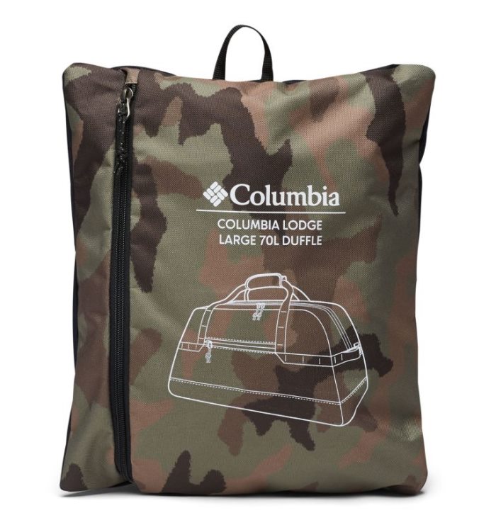 Mochilas E Rolos Columbia Lodge™ Large 70L Duffle Masculino Camufladas Pretas Portugal | 173773-R74S