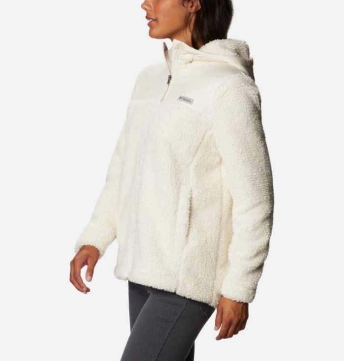 Casaco De Lã Columbia Autumn Light™ Encapuzado Full Zip Casaco De Lã Feminino Creme Portugal | 149034-IXGF