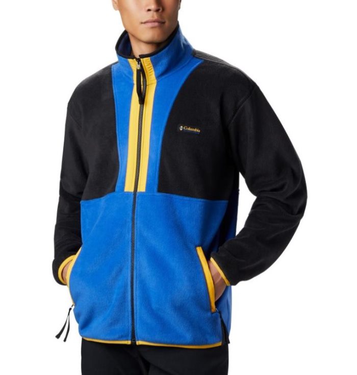 Casaco De Lã Columbia Back Bowl™ Full Zip Casaco De Lã Masculino Azuis Pretas Portugal | 143923-JKXG