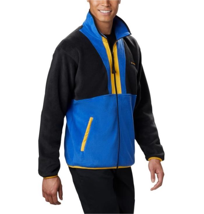 Casaco De Lã Columbia Back Bowl™ Full Zip Casaco De Lã Masculino Azuis Pretas Portugal | 143923-JKXG