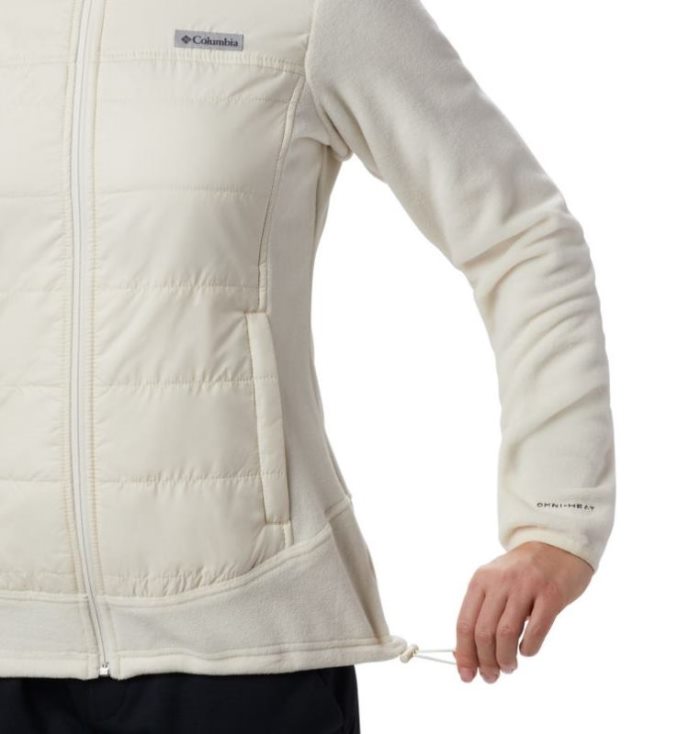 Casaco De Lã Columbia Basin Butte™ Fleece Full Zip Jaqueta Feminino Creme Portugal | 102857-8OCO