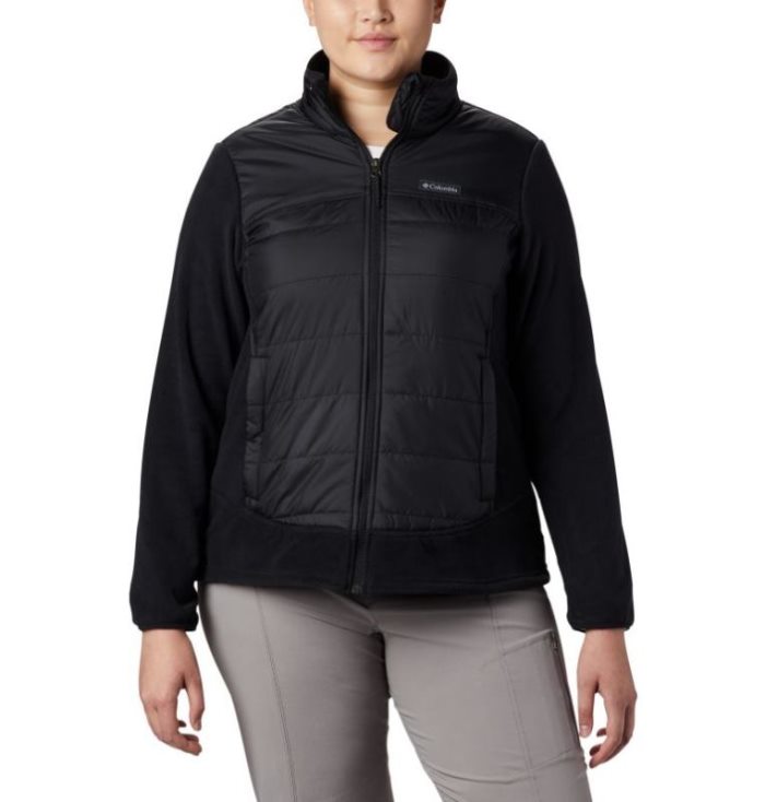 Casaco De Lã Columbia Basin Butte™ Fleece Full Zip Feminino Pretas Portugal | 140208-JRGI