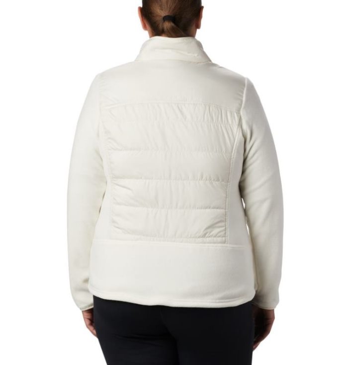 Casaco De Lã Columbia Basin Butte™ Fleece Full Zip Feminino Creme Portugal | 147047-B1JO