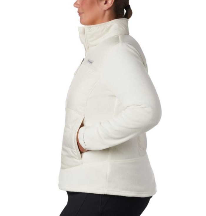 Casaco De Lã Columbia Basin Butte™ Fleece Full Zip Feminino Creme Portugal | 147047-B1JO