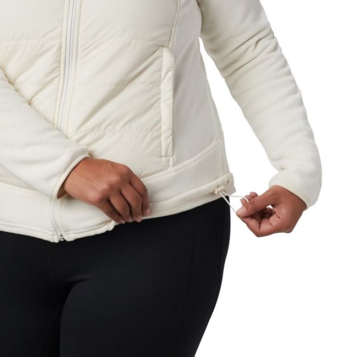 Casaco De Lã Columbia Basin Butte™ Fleece Full Zip Feminino Creme Portugal | 147047-B1JO