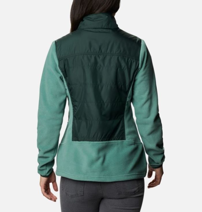 Casaco De Lã Columbia Basin Butte™ Fleece Full Zip Jaqueta Feminino Verdes Portugal | 196831-HOGI