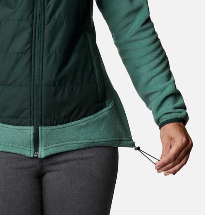 Casaco De Lã Columbia Basin Butte™ Fleece Full Zip Jaqueta Feminino Verdes Portugal | 196831-HOGI