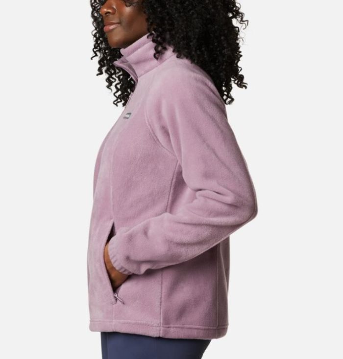 Casaco De Lã Columbia Benton Springs™ Full Zip Fleece - Petite Feminino Roxo Vermelhas Portugal | 113497-YY7K