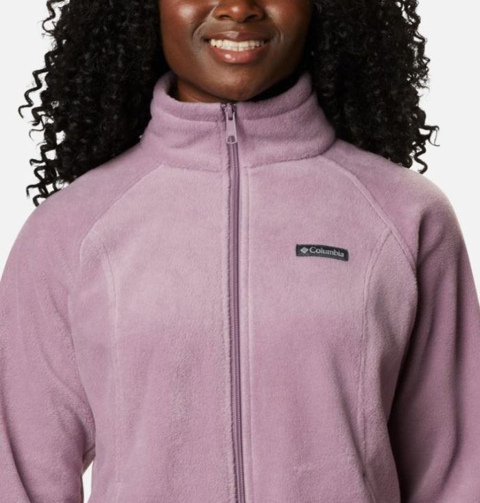 Casaco De Lã Columbia Benton Springs™ Full Zip Fleece - Petite Feminino Roxo Vermelhas Portugal | 113497-YY7K