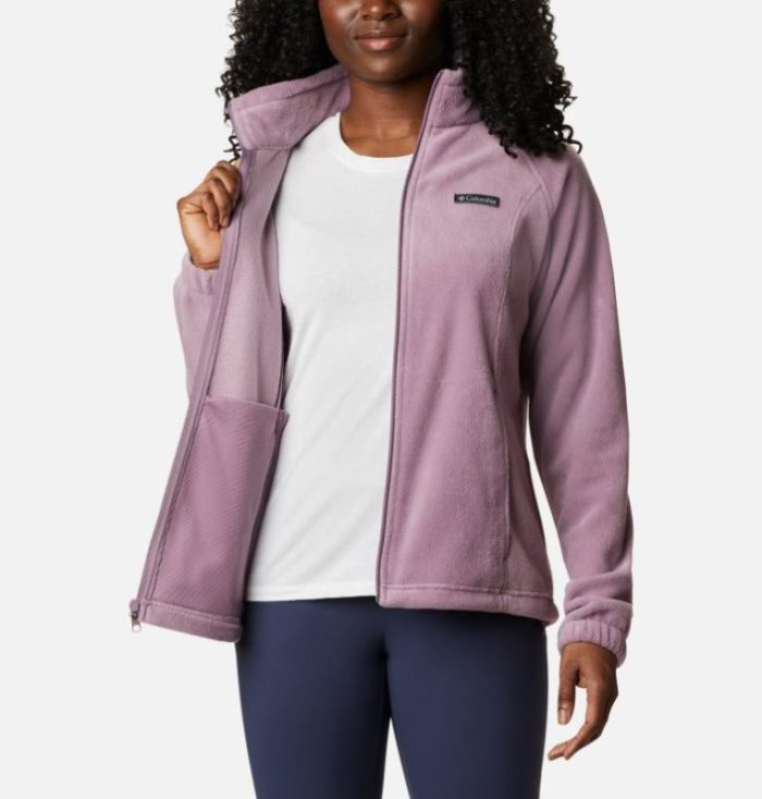 Casaco De Lã Columbia Benton Springs™ Full Zip Fleece - Petite Feminino Roxo Vermelhas Portugal | 113497-YY7K