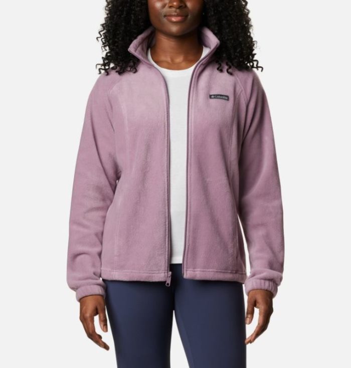 Casaco De Lã Columbia Benton Springs™ Full Zip Fleece - Petite Feminino Roxo Vermelhas Portugal | 113497-YY7K