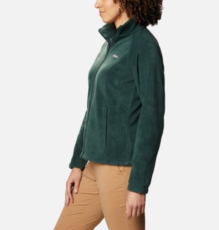 Casaco De Lã Columbia Benton Springs™ Full Zip Fleece - Petite Feminino Verdes Portugal | 118616-35QB