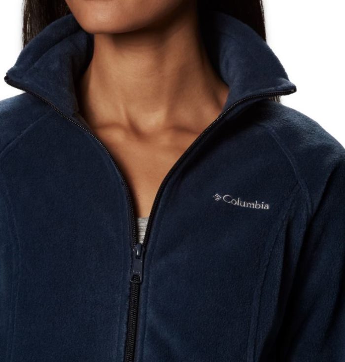 Casaco De Lã Columbia Benton Springs™ Full Zip Fleece - Petite Feminino Azul Marinho Portugal | 122404-DJZT