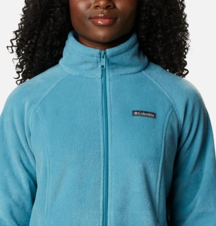 Casaco De Lã Columbia Benton Springs™ Full Zip Fleece - Petite Feminino Azuis Portugal | 195189-A00N