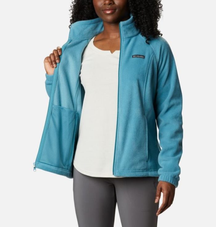 Casaco De Lã Columbia Benton Springs™ Full Zip Fleece - Petite Feminino Azuis Portugal | 195189-A00N