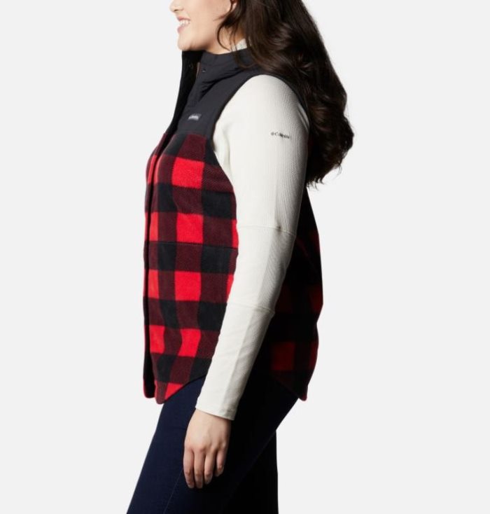 Casaco De Lã Columbia Benton Springs™ Overlay Vest Feminino Vermelhas Portugal | 178522-73Z9