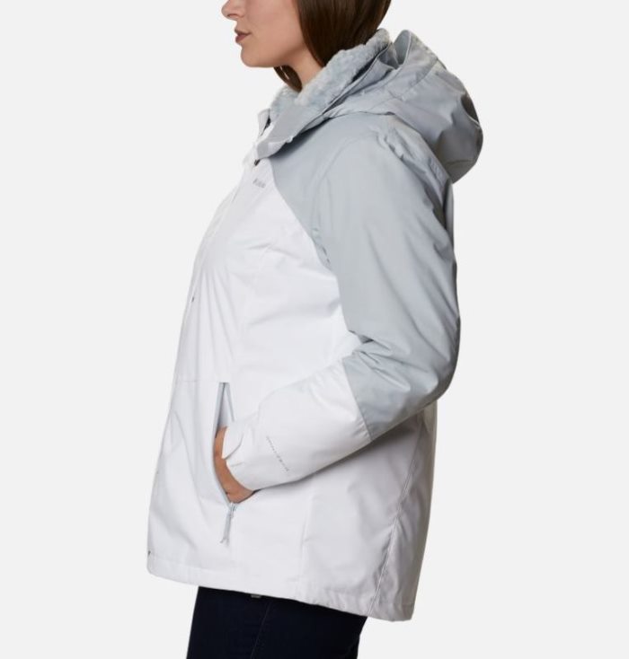 Casaco De Lã Columbia Bugaboo™ II Fleece Interchange Jaqueta Feminino Branco Luz Cinzentas Portugal | 115752-E0AW