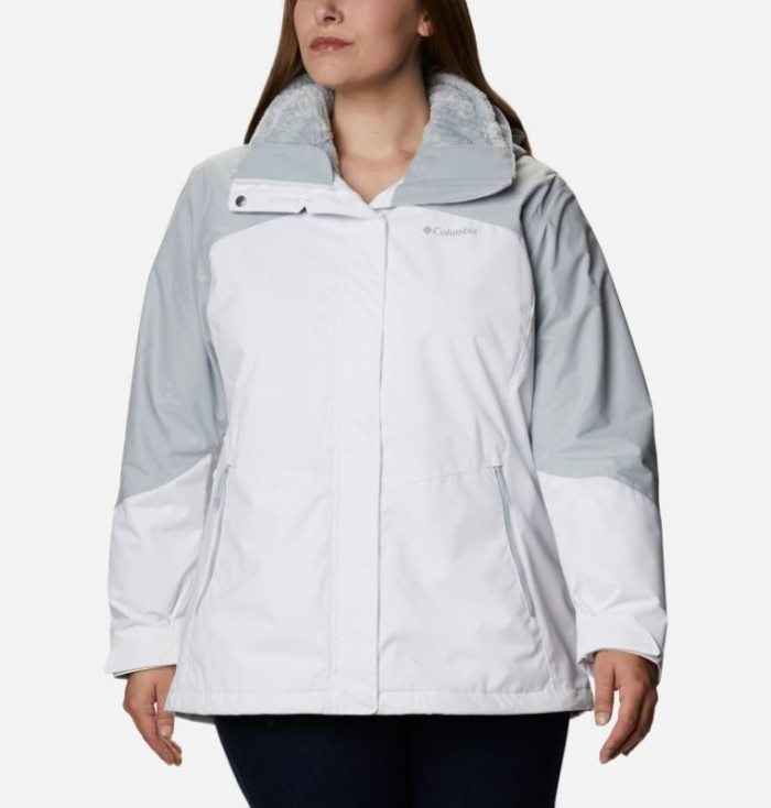 Casaco De Lã Columbia Bugaboo™ II Fleece Interchange Jaqueta Feminino Branco Luz Cinzentas Portugal | 115752-E0AW