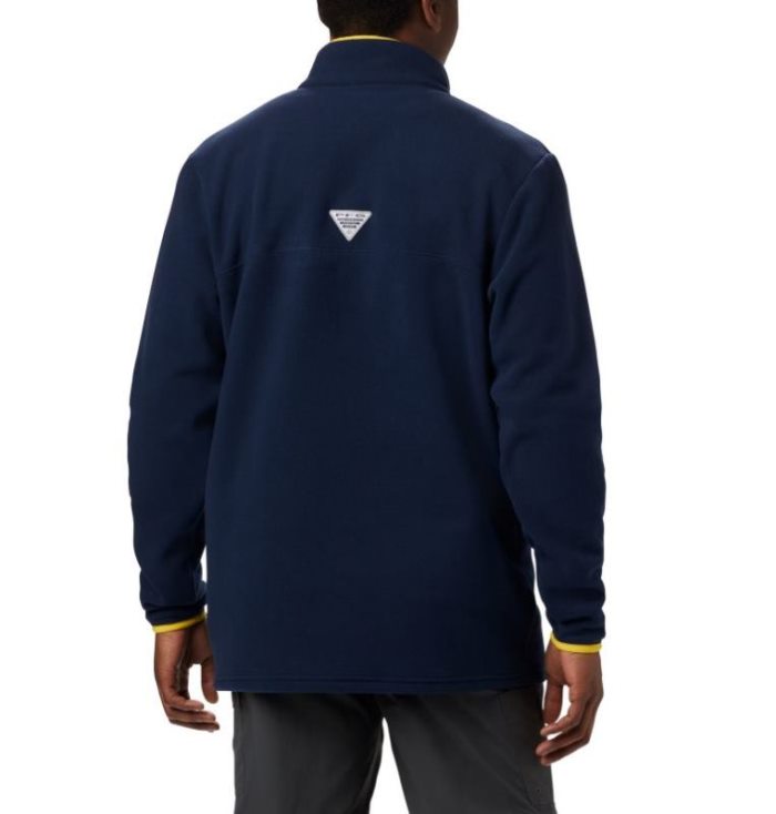 Casaco De Lã Columbia Collegiate PFG Harborside™ Casaco De Lã Masculino Azul Marinho Portugal | 183583-7EZJ