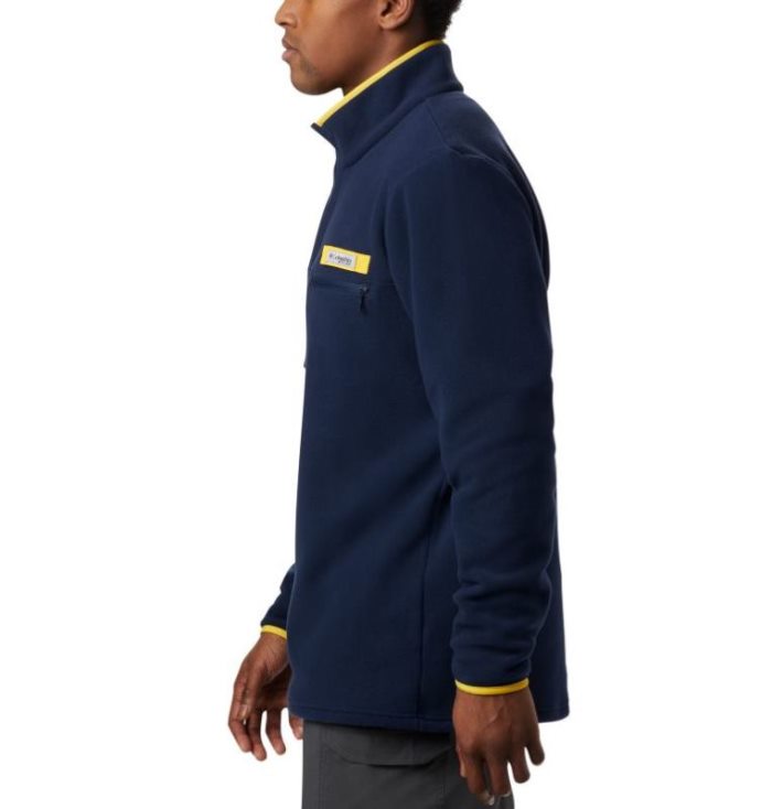 Casaco De Lã Columbia Collegiate PFG Harborside™ Casaco De Lã Masculino Azul Marinho Portugal | 183583-7EZJ