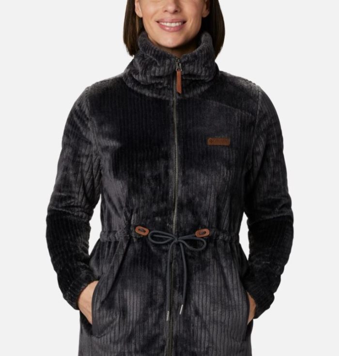 Casaco De Lã Columbia Fire Side™ Long Full Zip Sherpa Casaco De Lã Feminino Cinzentas Escuro Portugal | 147128-I92F