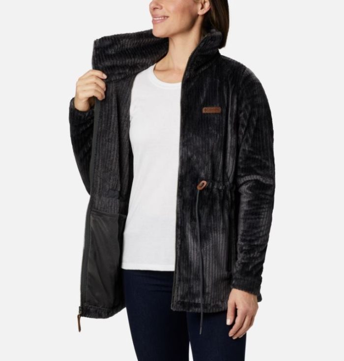 Casaco De Lã Columbia Fire Side™ Long Full Zip Sherpa Casaco De Lã Feminino Cinzentas Escuro Portugal | 147128-I92F