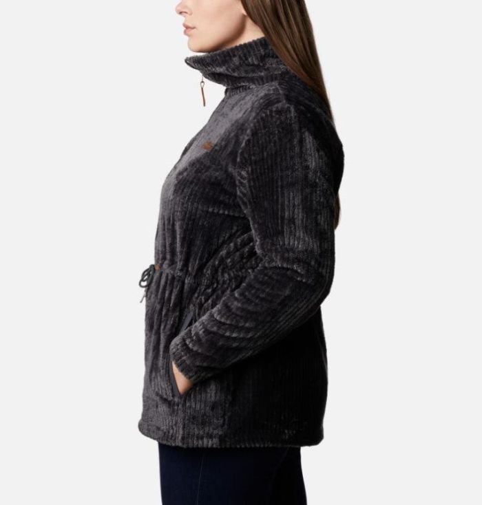 Casaco De Lã Columbia Fire Side™ Long Full Zip Sherpa Casaco De Lã Feminino Cinzentas Escuro Portugal | 153809-L9XD