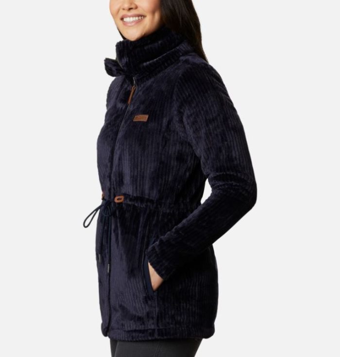 Casaco De Lã Columbia Fire Side™ Long Full Zip Sherpa Casaco De Lã Feminino Azuis Escuro Portugal | 156363-F8XA