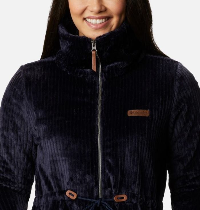 Casaco De Lã Columbia Fire Side™ Long Full Zip Sherpa Casaco De Lã Feminino Azuis Escuro Portugal | 156363-F8XA