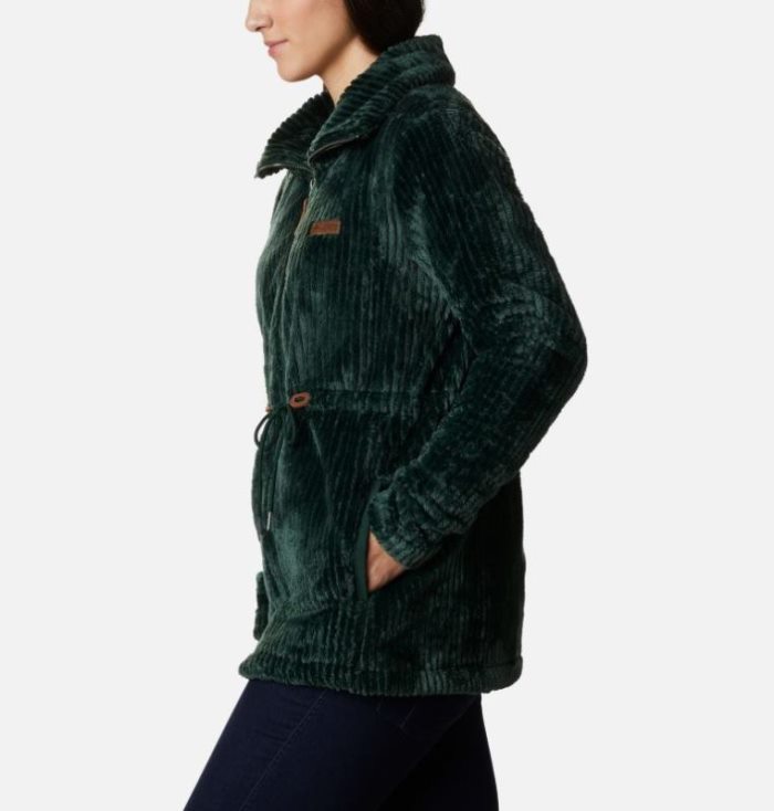 Casaco De Lã Columbia Fire Side™ Long Full Zip Sherpa Casaco De Lã Feminino Verdes Portugal | 188282-ZZP9