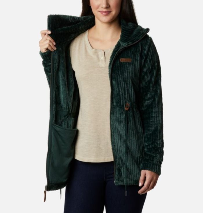 Casaco De Lã Columbia Fire Side™ Long Full Zip Sherpa Casaco De Lã Feminino Verdes Portugal | 188282-ZZP9