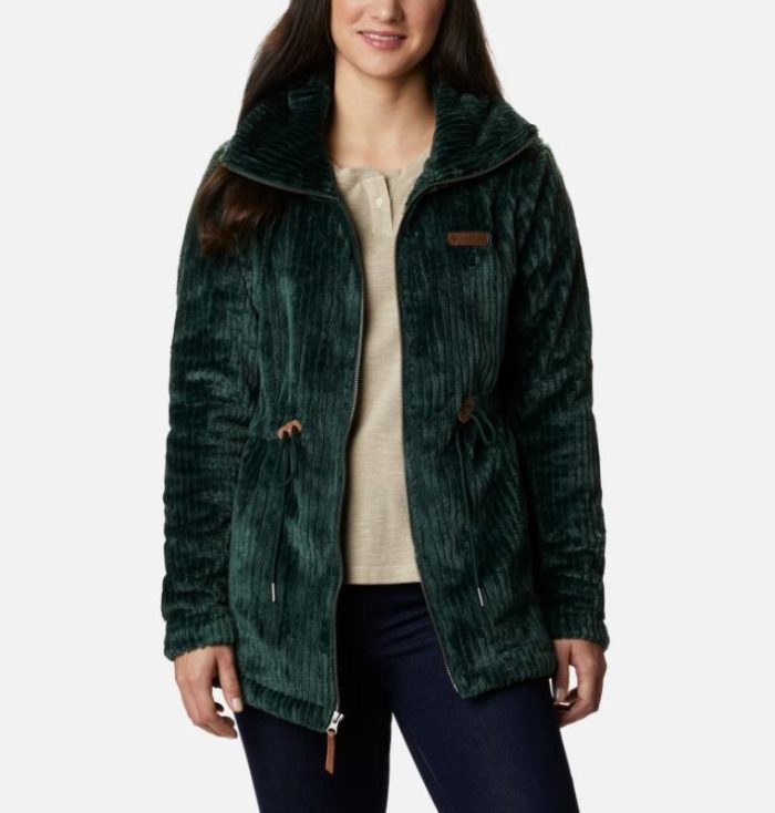 Casaco De Lã Columbia Fire Side™ Long Full Zip Sherpa Casaco De Lã Feminino Verdes Portugal | 188282-ZZP9