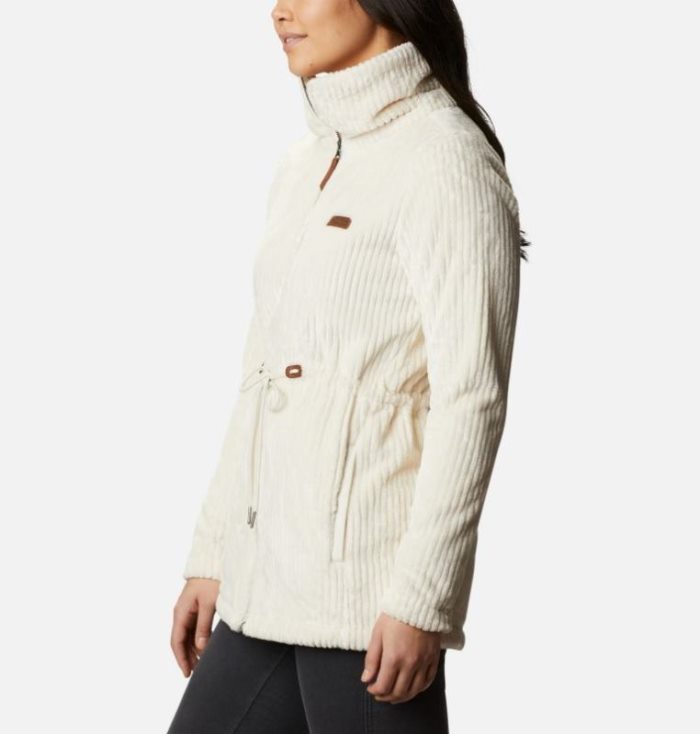 Casaco De Lã Columbia Fire Side™ Long Full Zip Sherpa Casaco De Lã Feminino Creme Portugal | 189239-D64Z