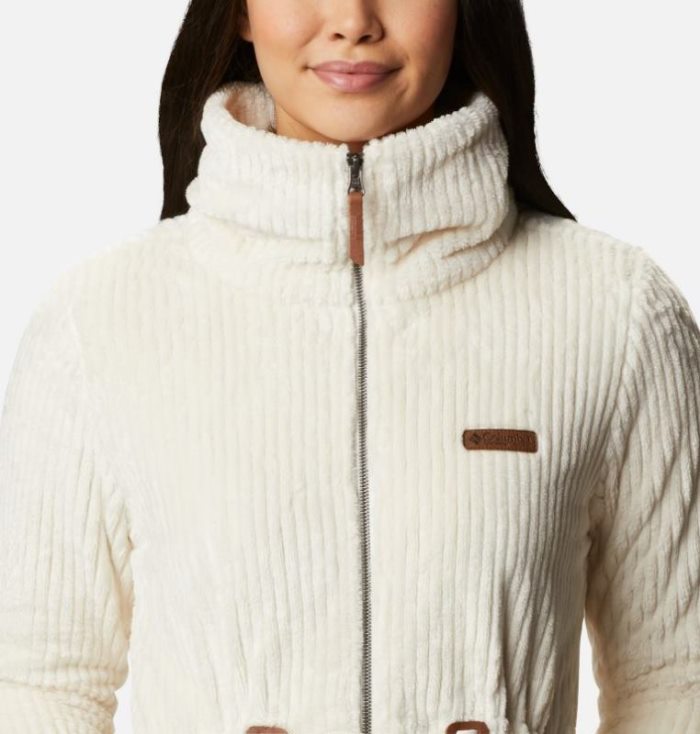 Casaco De Lã Columbia Fire Side™ Long Full Zip Sherpa Casaco De Lã Feminino Creme Portugal | 189239-D64Z