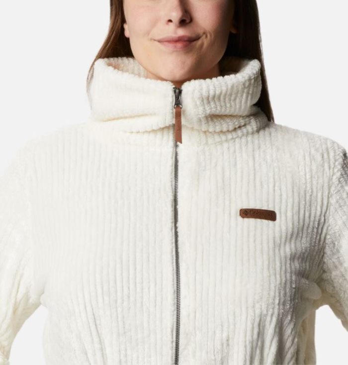 Casaco De Lã Columbia Fire Side™ Long Full Zip Sherpa Casaco De Lã Feminino Creme Portugal | 190413-NE8I