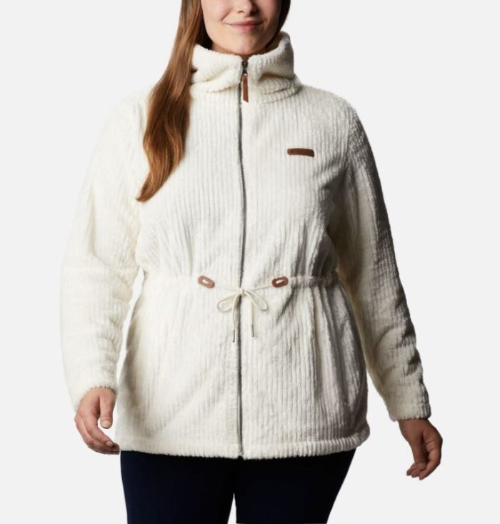 Casaco De Lã Columbia Fire Side™ Long Full Zip Sherpa Casaco De Lã Feminino Creme Portugal | 190413-NE8I