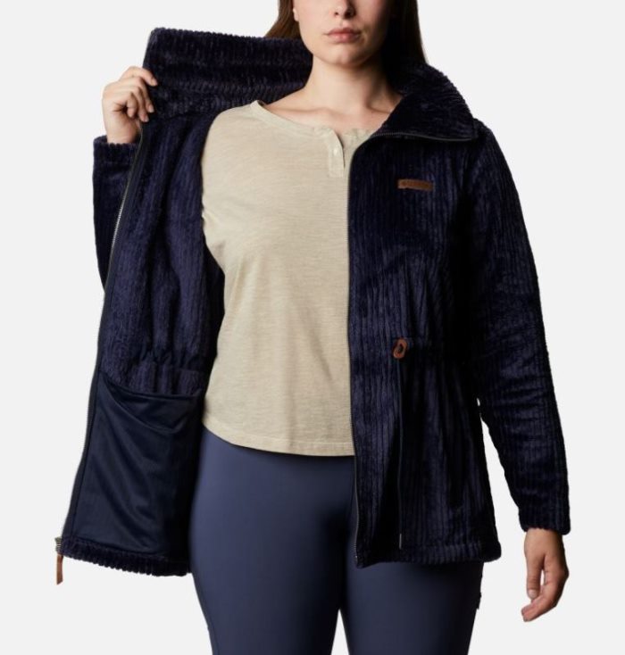 Casaco De Lã Columbia Fire Side™ Long Full Zip Sherpa Casaco De Lã Feminino Azuis Escuro Portugal | 196097-J38Y