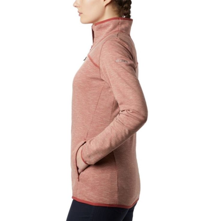 Casaco De Lã Columbia Firwood Camp™ Listrado Full Zip Fleece Feminino Luz Coral Portugal | 124937-U12P