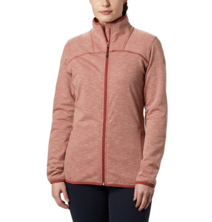 Casaco De Lã Columbia Firwood Camp™ Listrado Full Zip Fleece Feminino Luz Coral Portugal | 124937-U12P