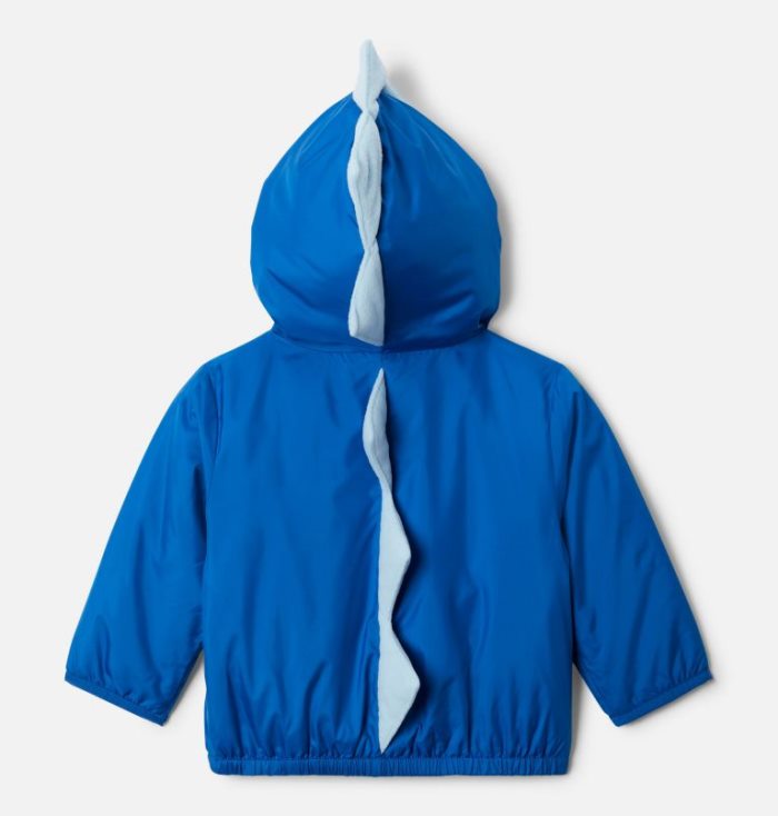 Casaco De Lã Columbia Kitterwibbit™ Encapuzado Fleece Forradas Jaqueta Criança Luz Azul Anil Azuis Portugal | 122640-3Y9M