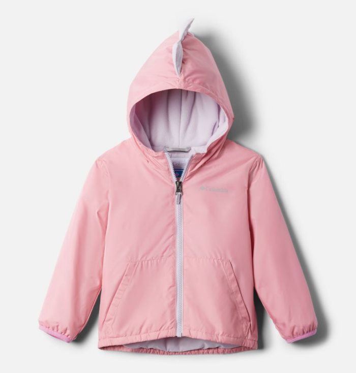 Casaco De Lã Columbia Kitterwibbit™ Encapuzado Fleece Forradas Jaqueta Criança Rosa Luz Roxo Portugal | 138314-26E5