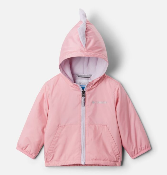 Casaco De Lã Columbia Kitterwibbit™ Encapuzado Fleece Forradas Jaqueta Criança Rosa Luz Roxo Portugal | 175046-MYLN