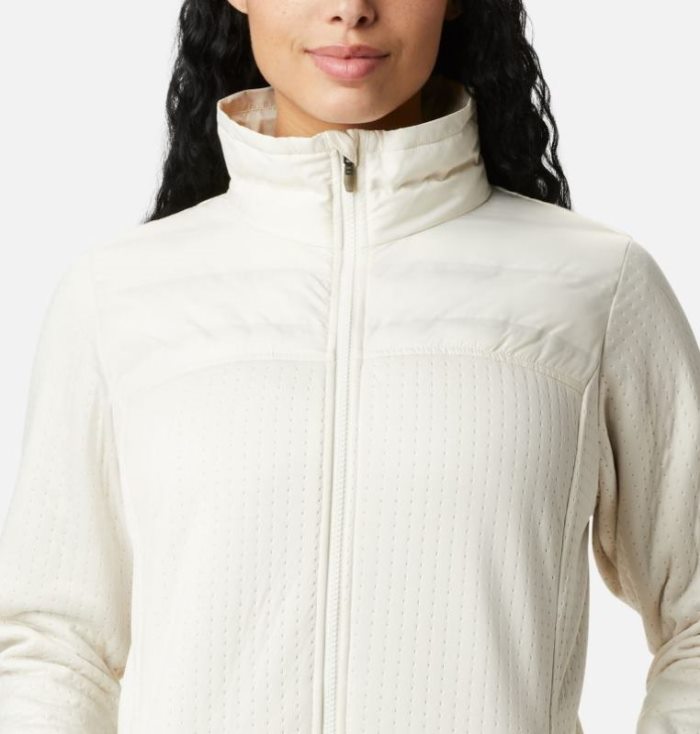 Casaco De Lã Columbia Northern Canyon™ Híbrido Full Zip Feminino Creme Portugal | 118607-5HPU