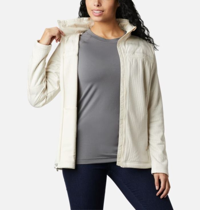 Casaco De Lã Columbia Northern Canyon™ Híbrido Full Zip Feminino Creme Portugal | 118607-5HPU