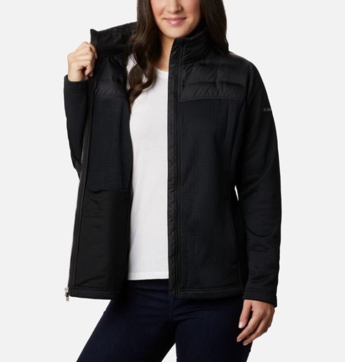 Casaco De Lã Columbia Northern Canyon™ Híbrido Full Zip Feminino Pretas Portugal | 120663-G4EO