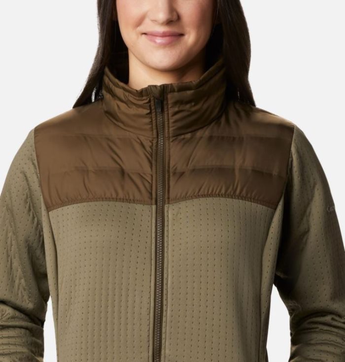 Casaco De Lã Columbia Northern Canyon™ Híbrido Full Zip Feminino Verdes Verde Oliva Verdes Portugal | 123067-TYZ8