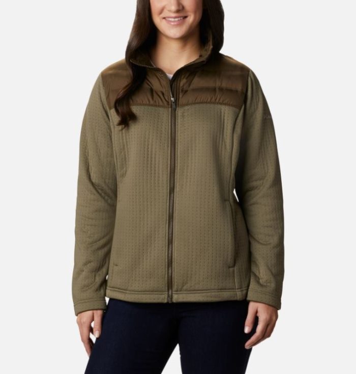 Casaco De Lã Columbia Northern Canyon™ Híbrido Full Zip Feminino Verdes Verde Oliva Verdes Portugal | 123067-TYZ8