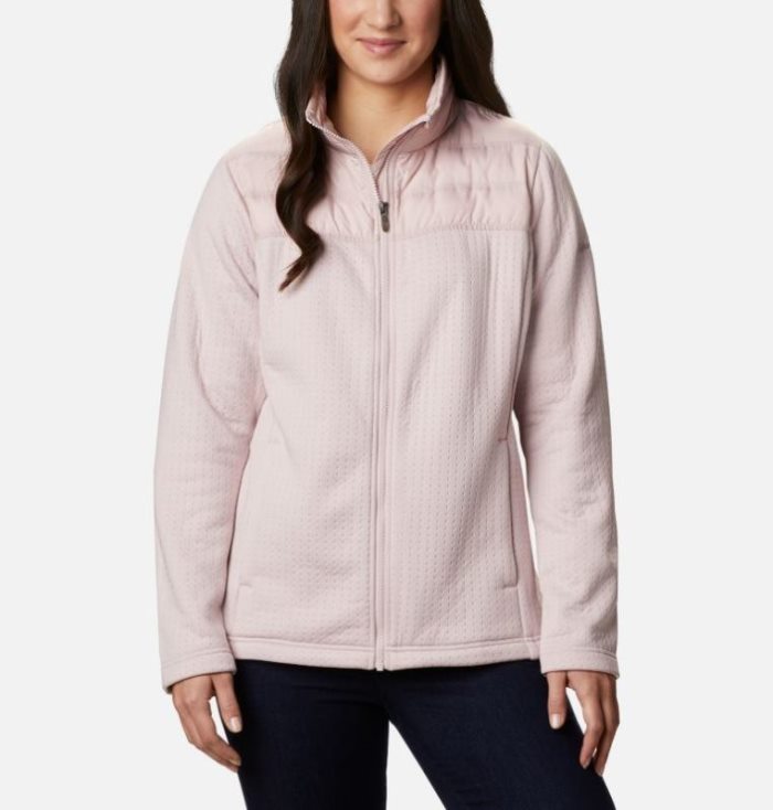 Casaco De Lã Columbia Northern Canyon™ Híbrido Full Zip Feminino Luz Rosa Portugal | 169787-GUBO